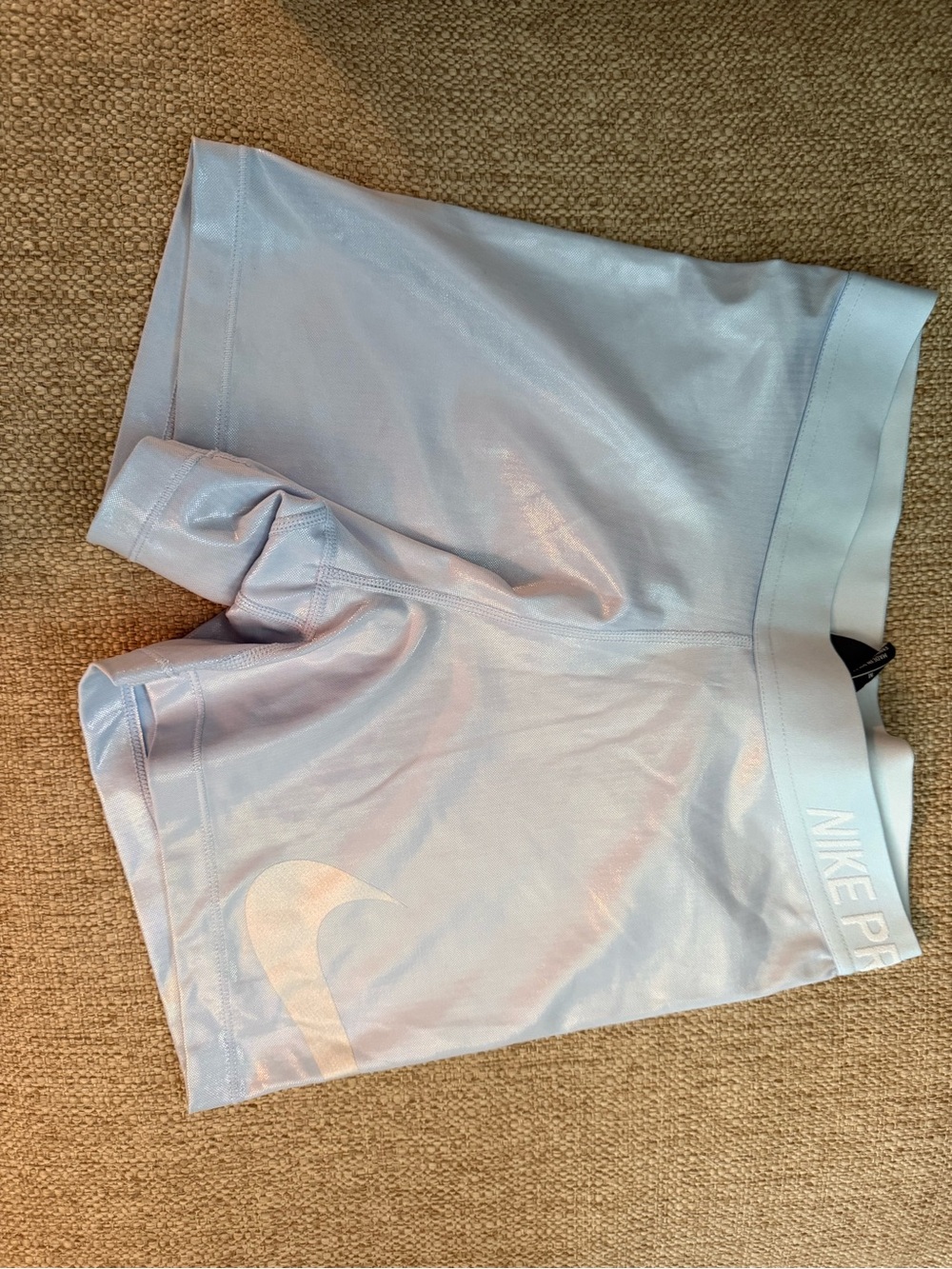 Nike Light Lavender Shimmer Pro Bike Shorts
